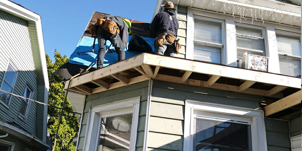 roof replacement on a cape cod home in Clifton NJ by Simple Roofing